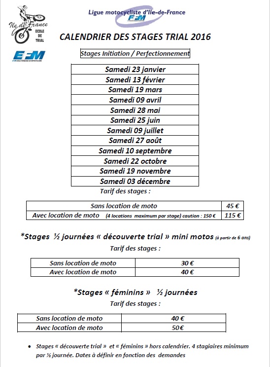 cal stages EFM