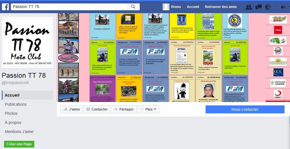 page Facebook